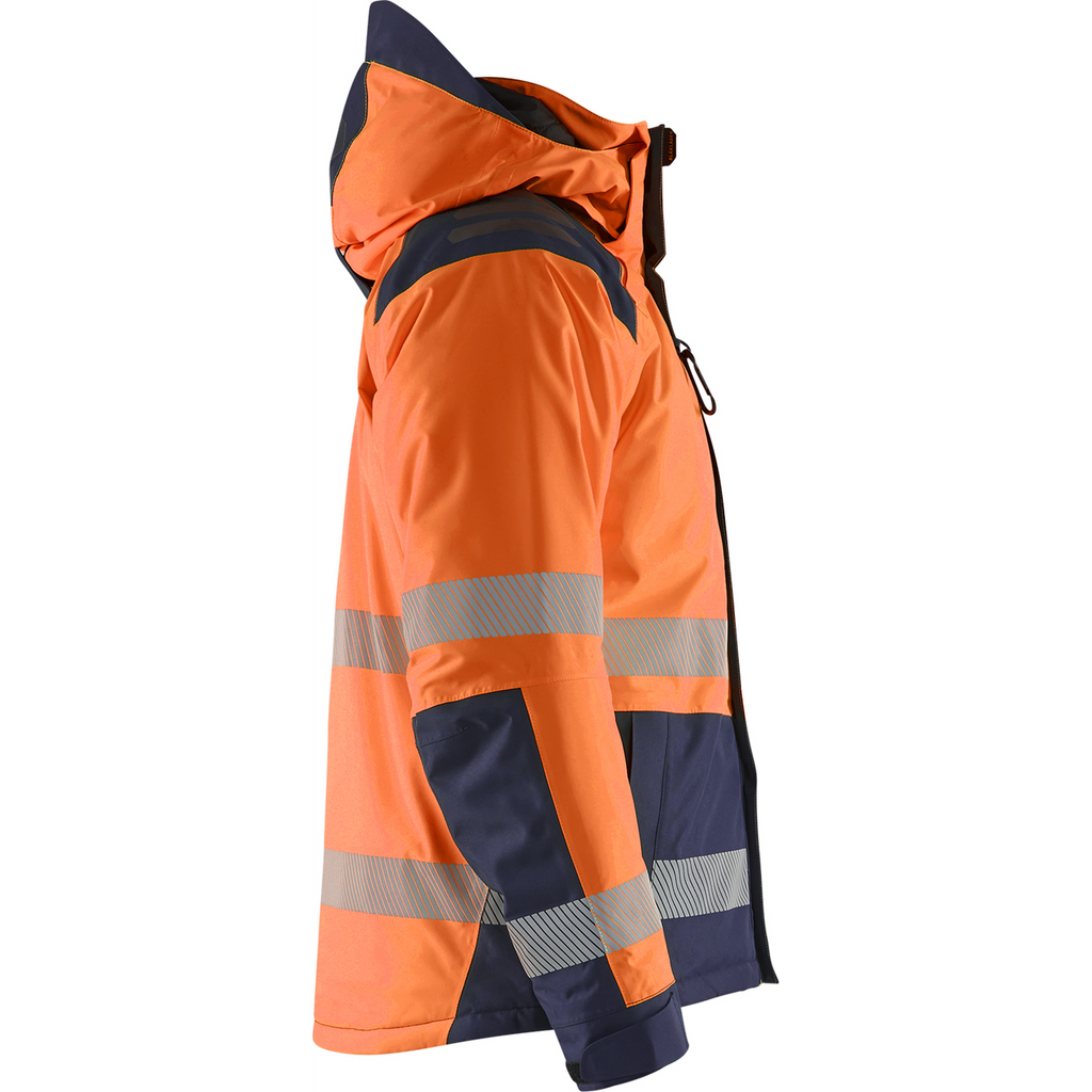 Blaklader High Vis Winter Jacket, Orange/Navy Blue (2)