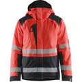 Blaklader High Vis Winter Jacket, Red/Black