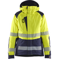 Blaklader High Vis Women's Winter Jacket, Yellow/Navy Blue