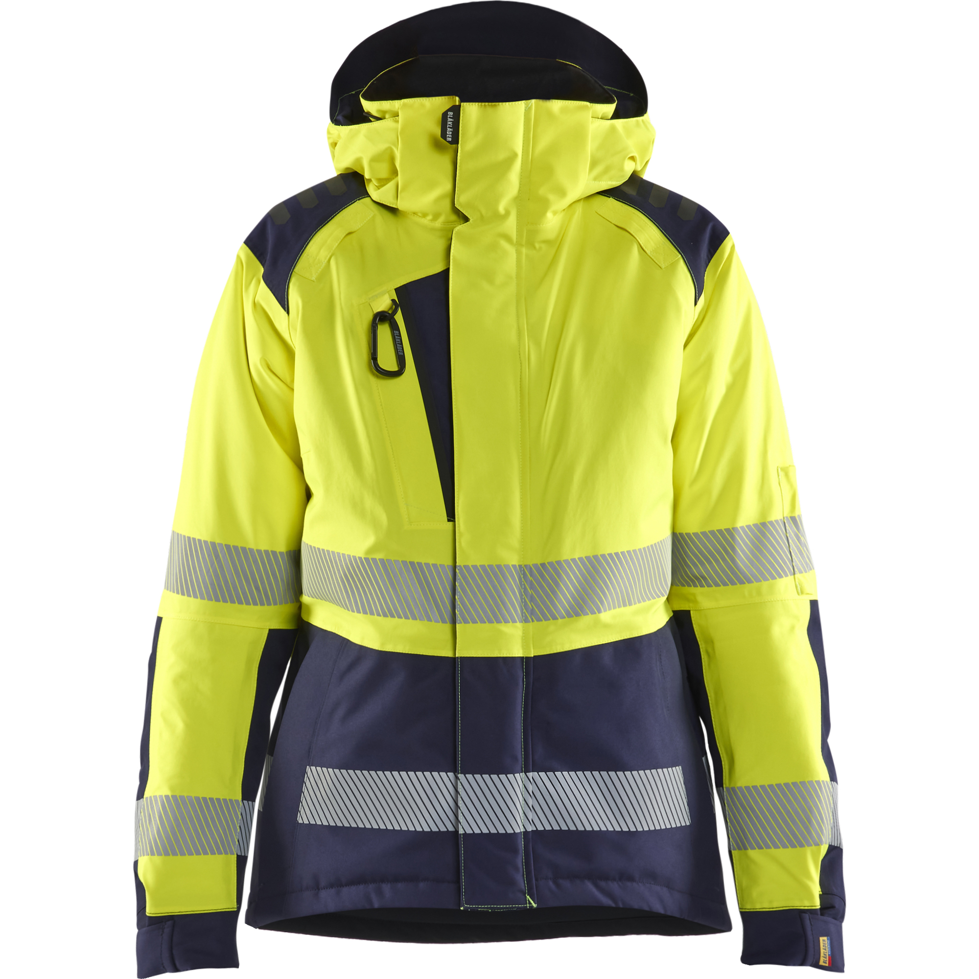 Blaklader High Vis Women's Winter Jacket, Yellow/Navy Blue