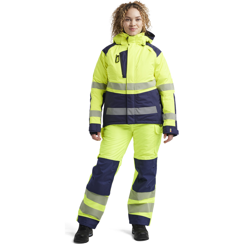 Blaklader High Vis Women's Winter Jacket, Yellow/Navy Blue (5)