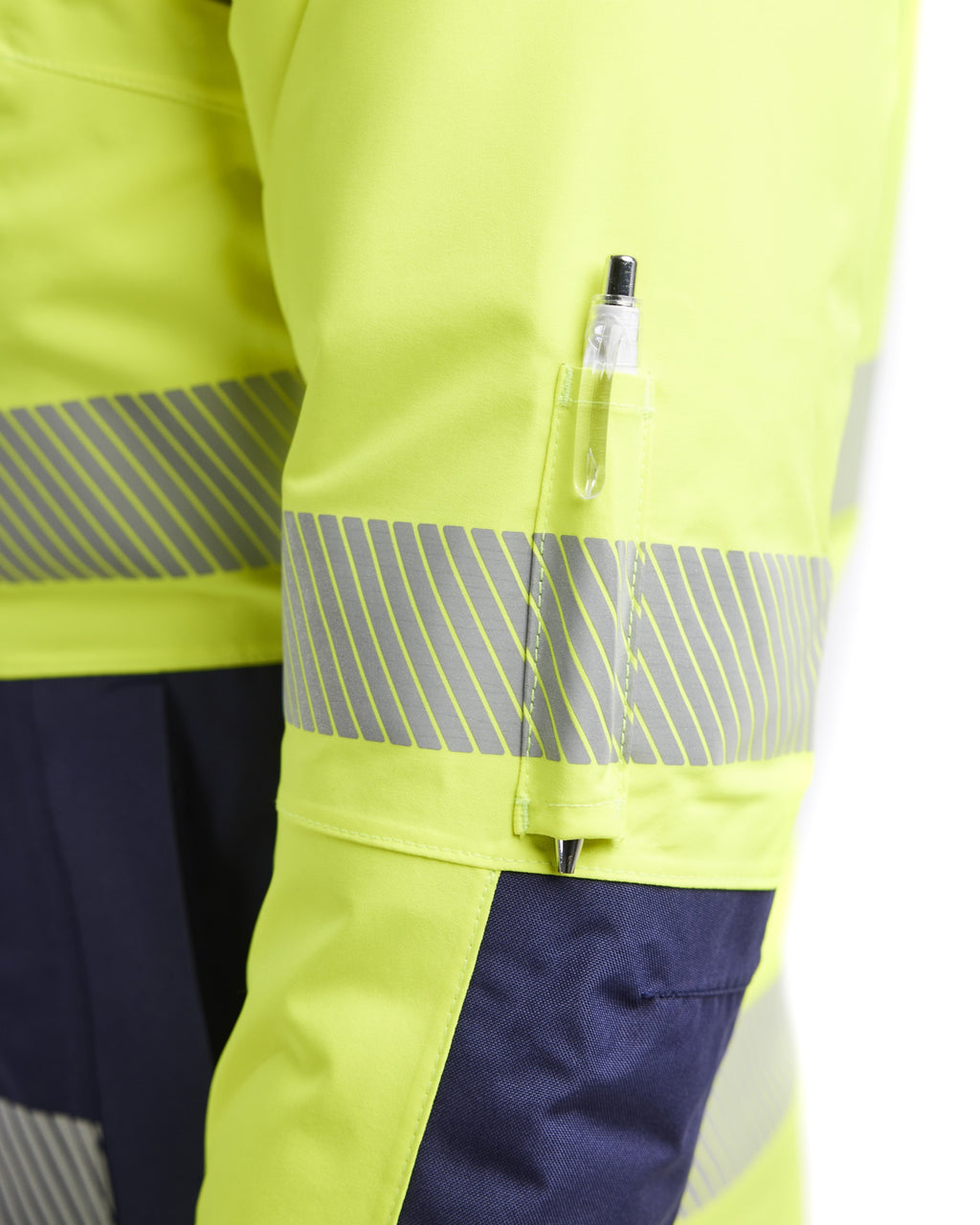 Blaklader High Vis Women's Winter Jacket, Yellow/Navy Blue (6)