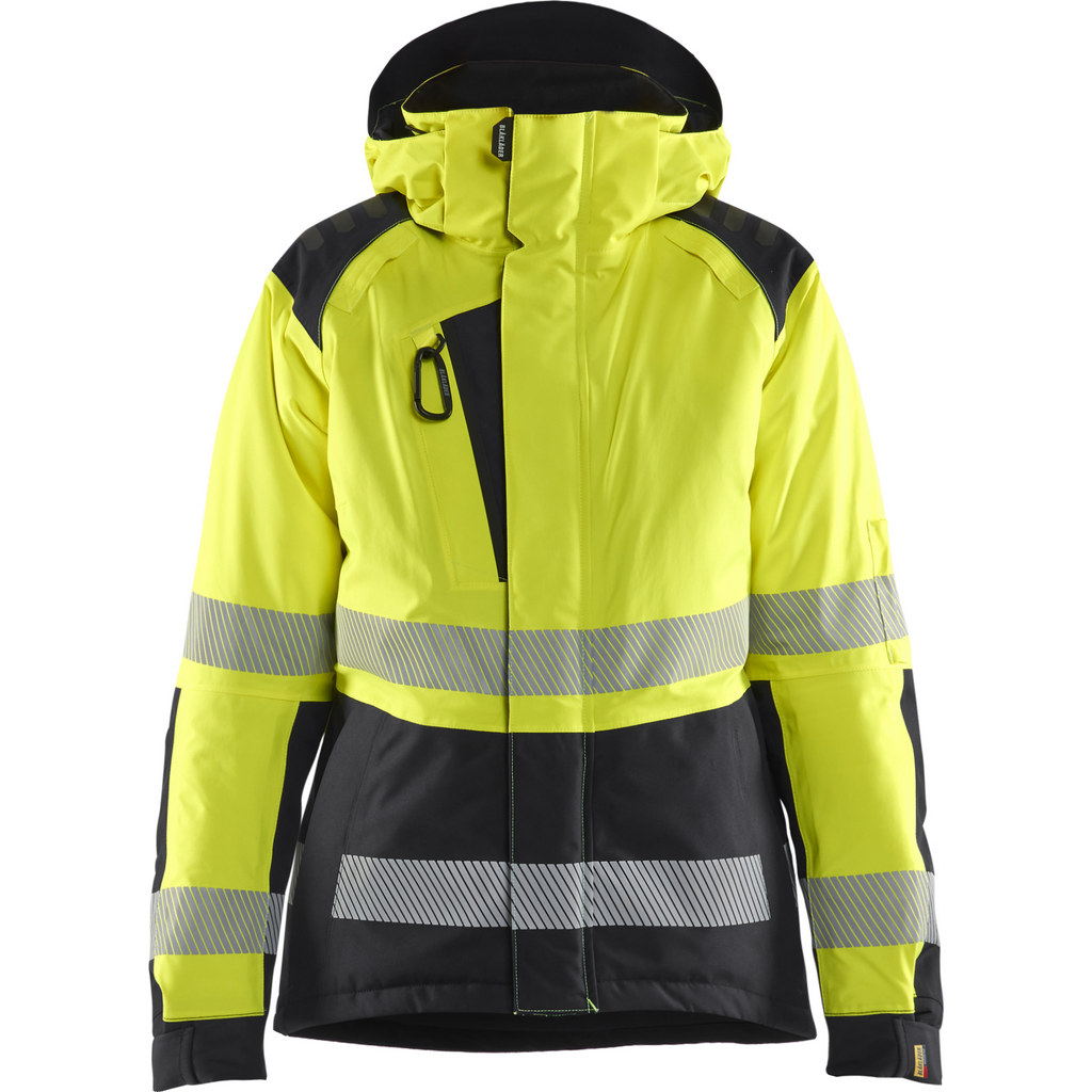 Blaklader High Vis Ladies Winter Jacket, Yellow/Black