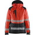 Blaklader High Vis Ladies Winter Jacket, Red/Black