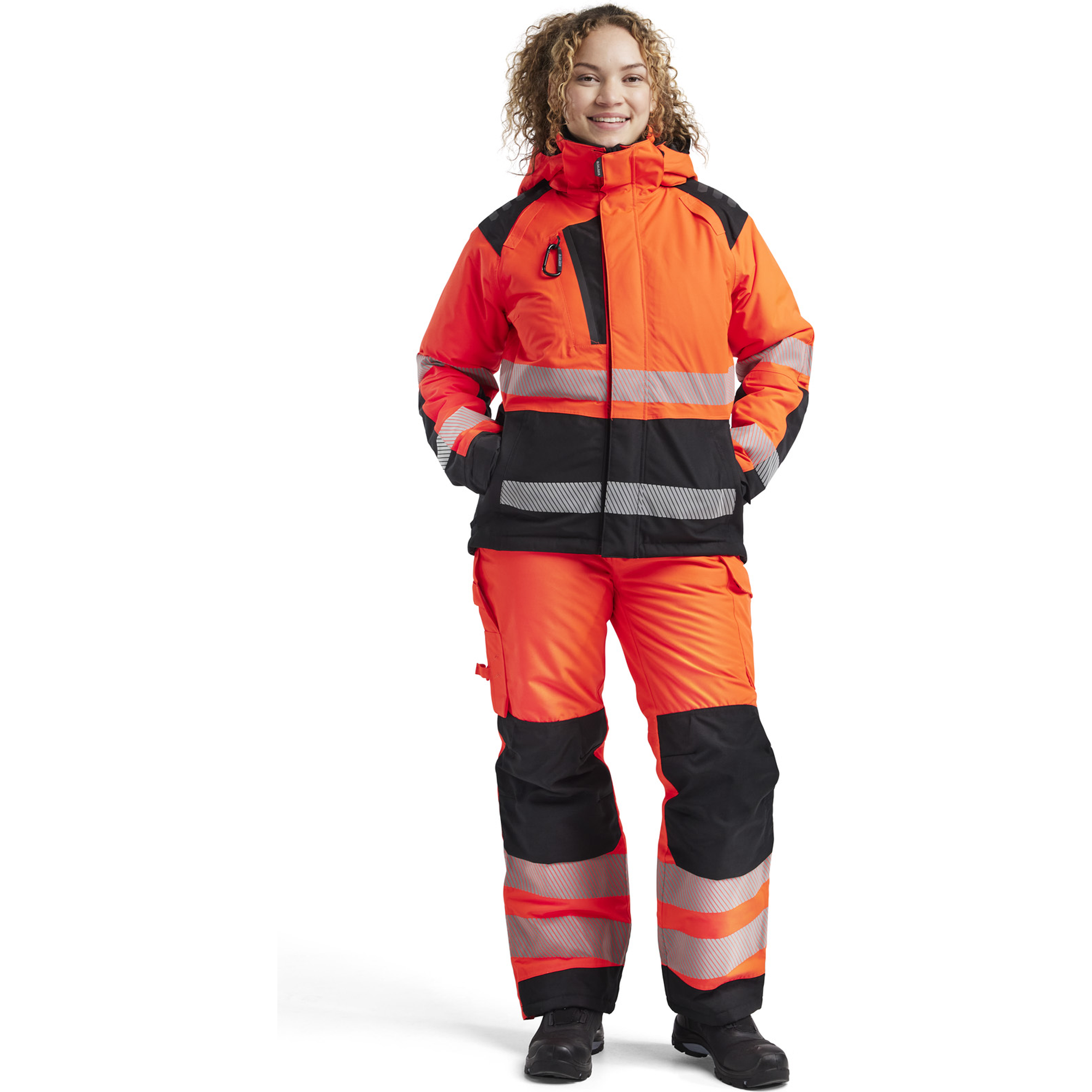 Blaklader High Vis Ladies Winter Jacket, Red/Black (5)