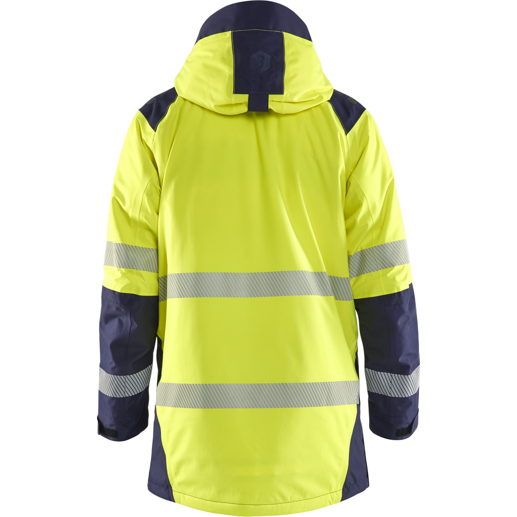 Blaklader High Vis Winter Parka, Yellow/Navy Blue (4)