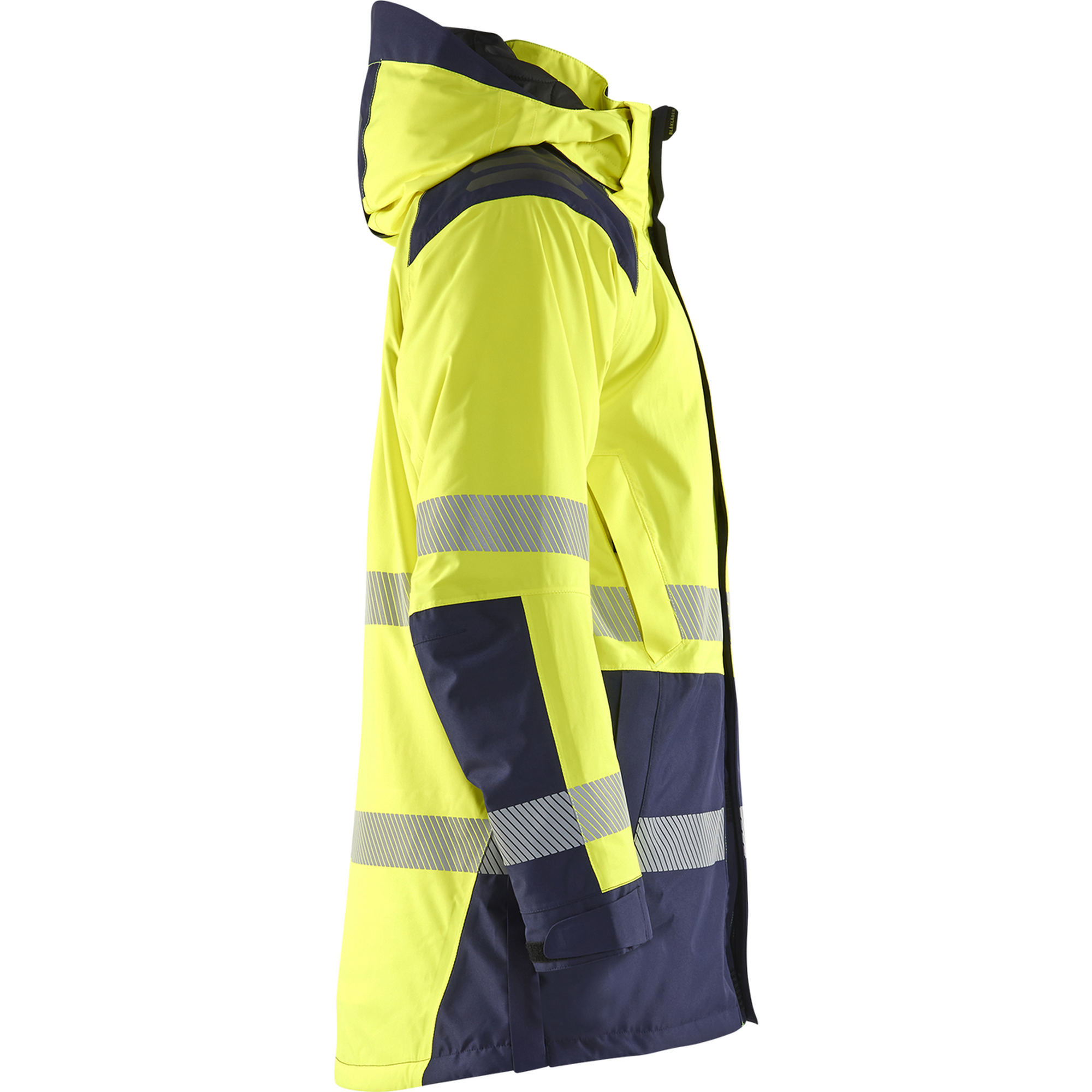 Blaklader High Vis Winter Parka, Yellow/Navy Blue (2)