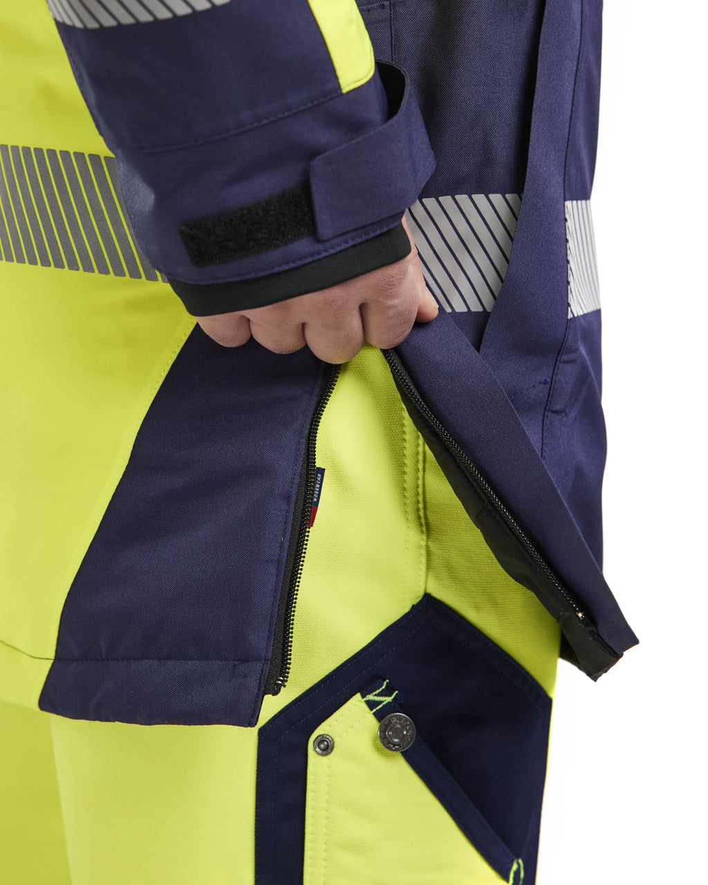 Blaklader High Vis Winter Parka, Yellow/Navy Blue (6)