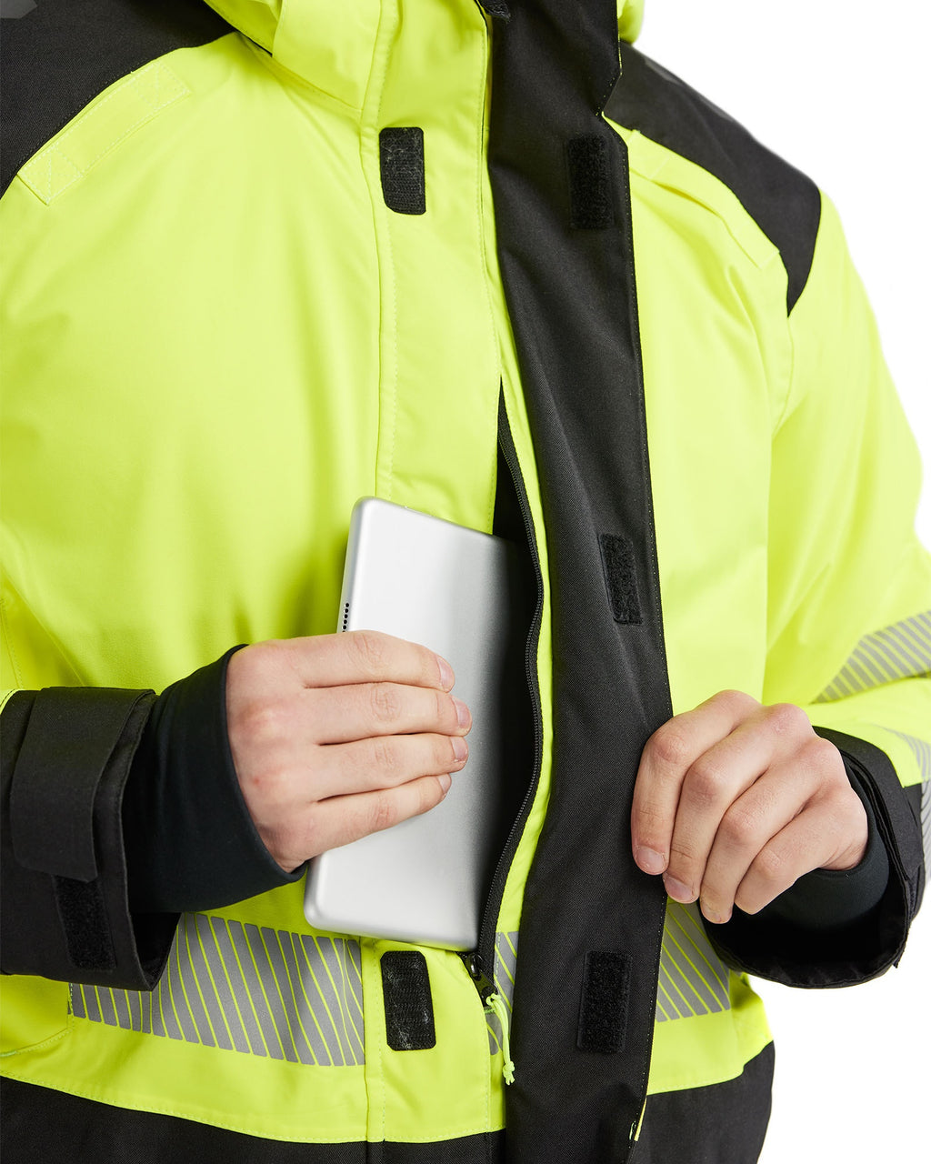 Blaklader High Vis Winter Parka, Yellow/Black (6)