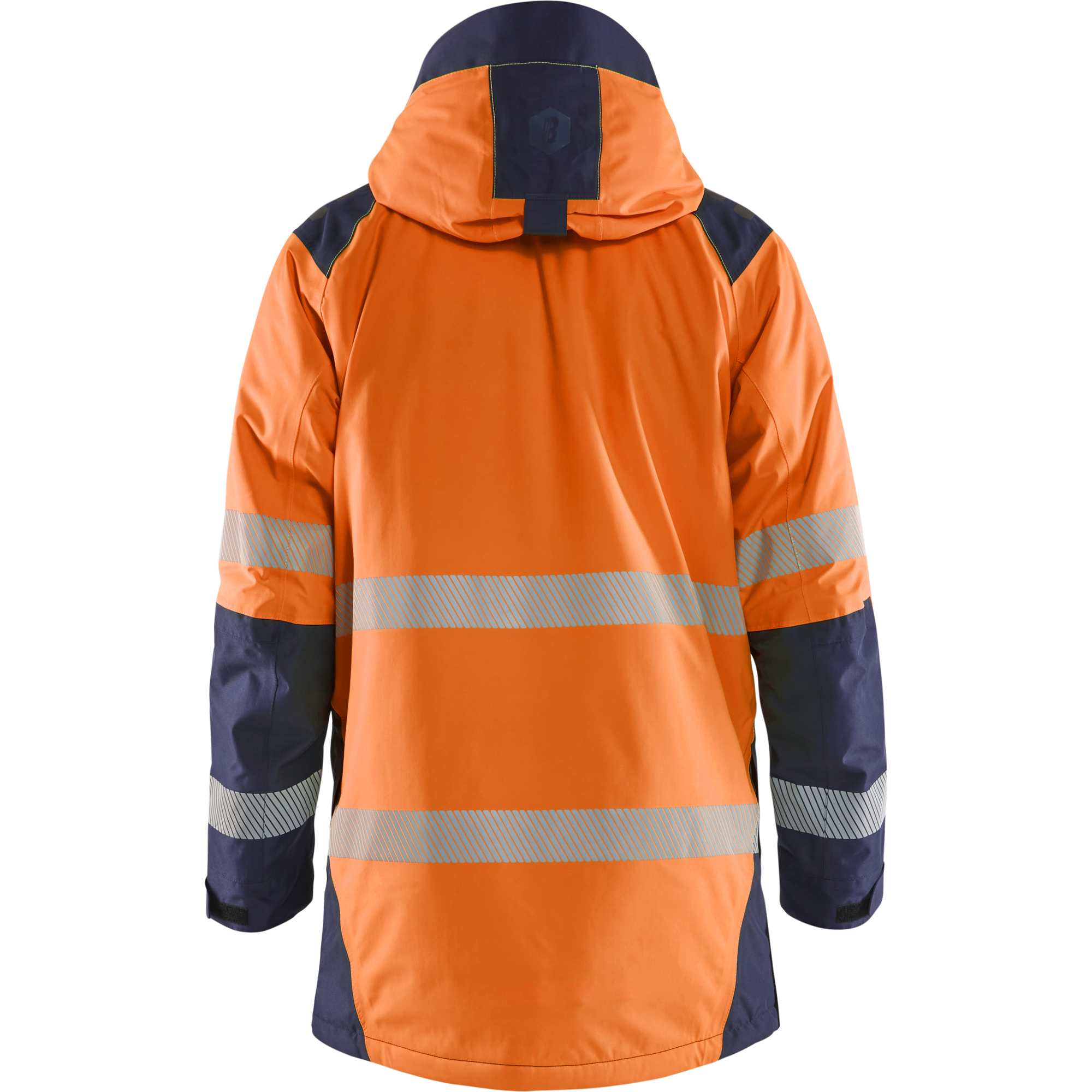 Blaklader High Vis Winter Parka, Orange/Navy Blue (4)