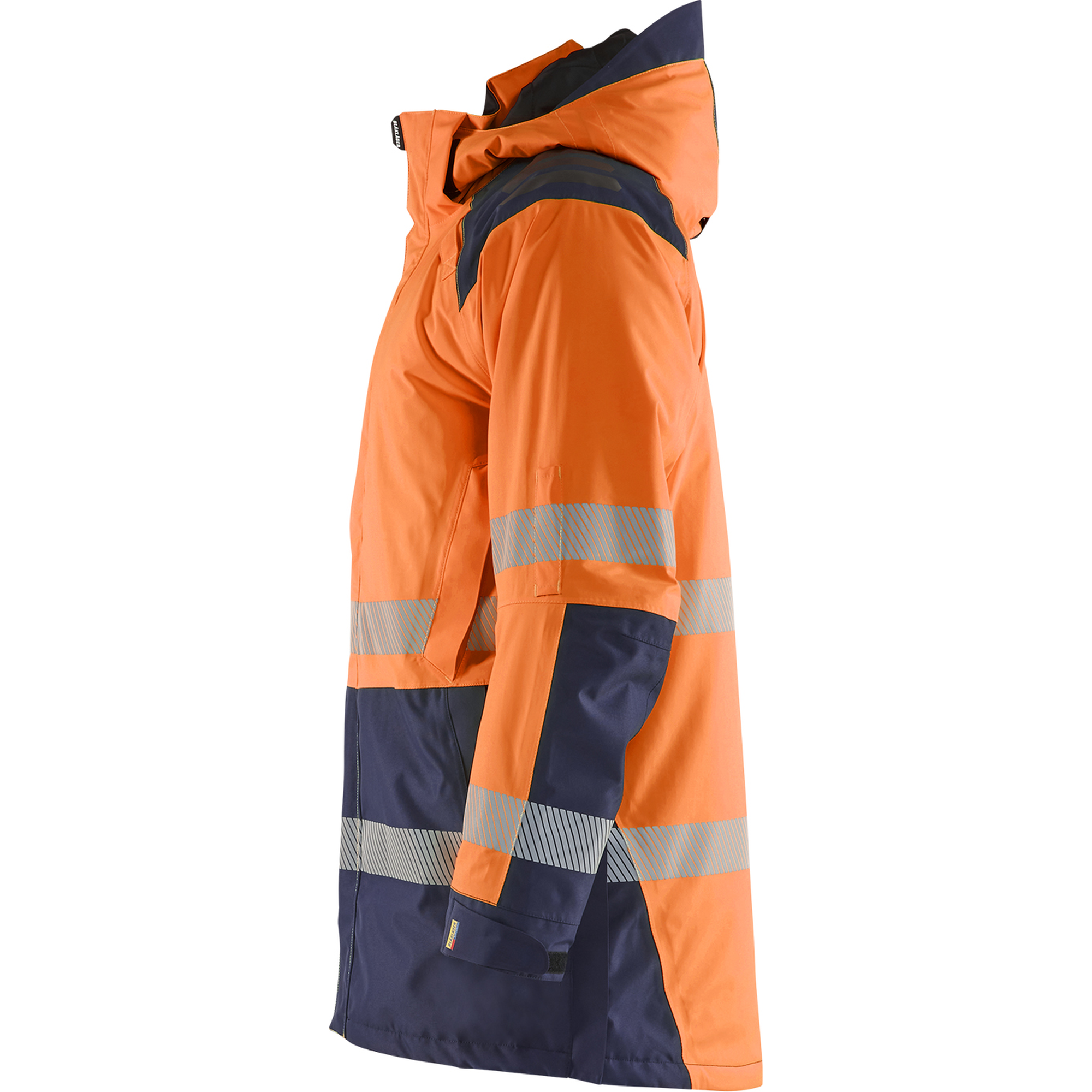 Blaklader High Vis Winter Parka, Orange/Navy Blue (3)