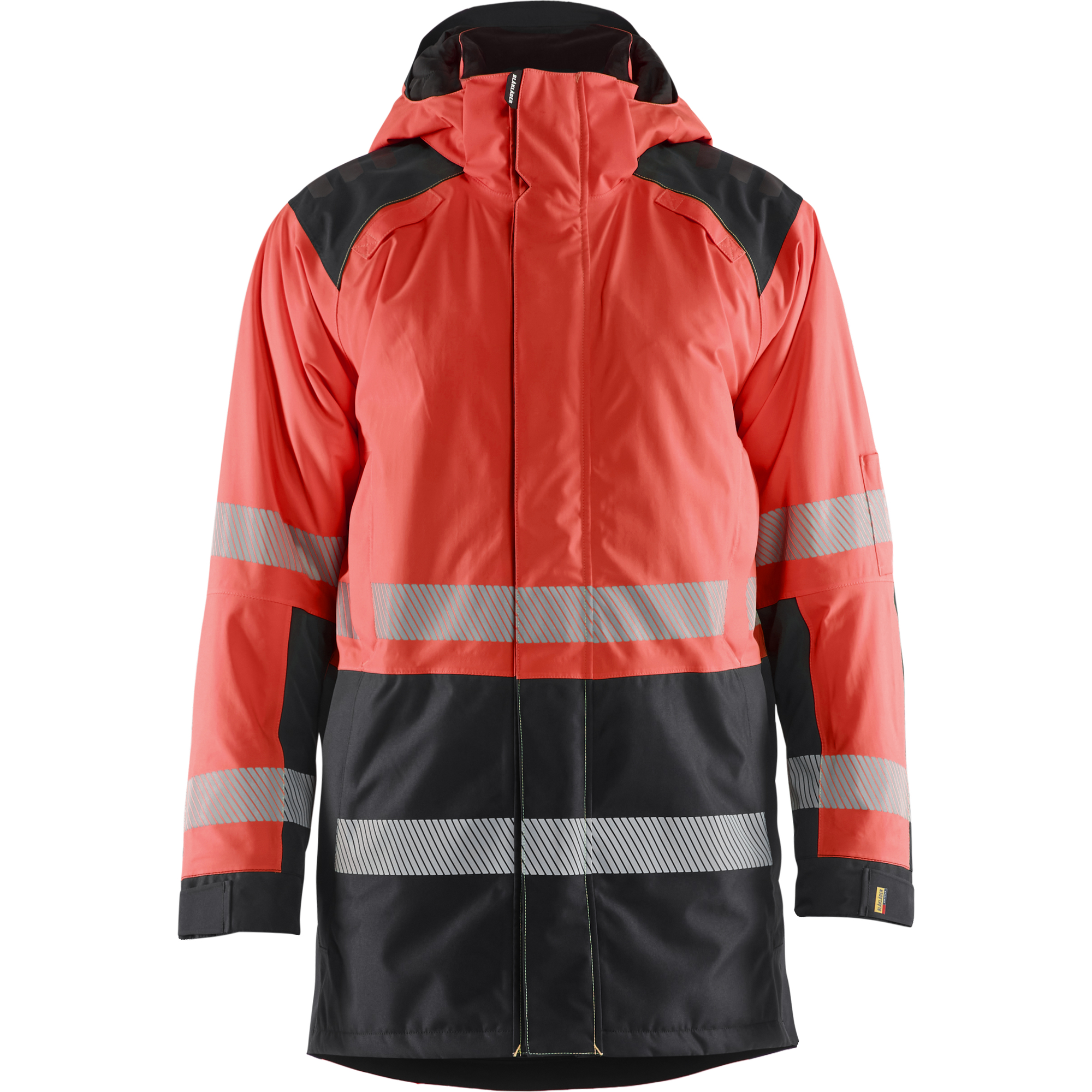 Blaklader High Vis Winter Parka, Red/Black