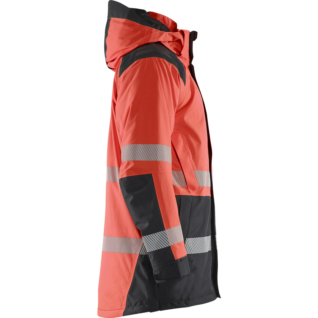Blaklader High Vis Winter Parka, Red/Black (2)