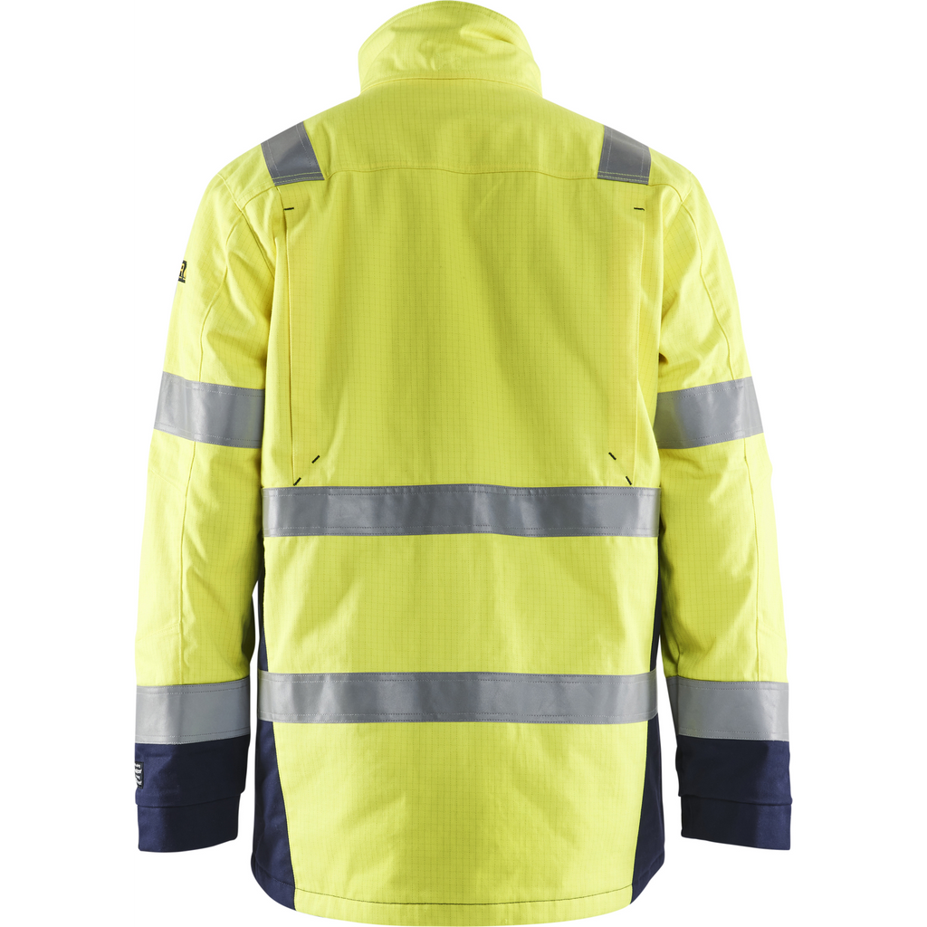 Blaklader Multinorm Winter Parka, Yellow/Navy Blue (4)