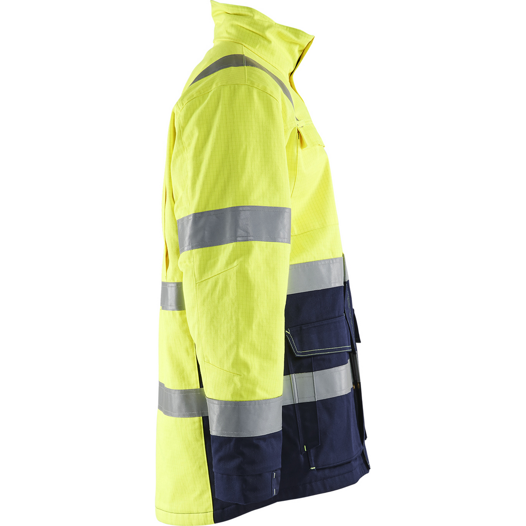 Blaklader Multinorm Winter Parka, Yellow/Navy Blue (2)