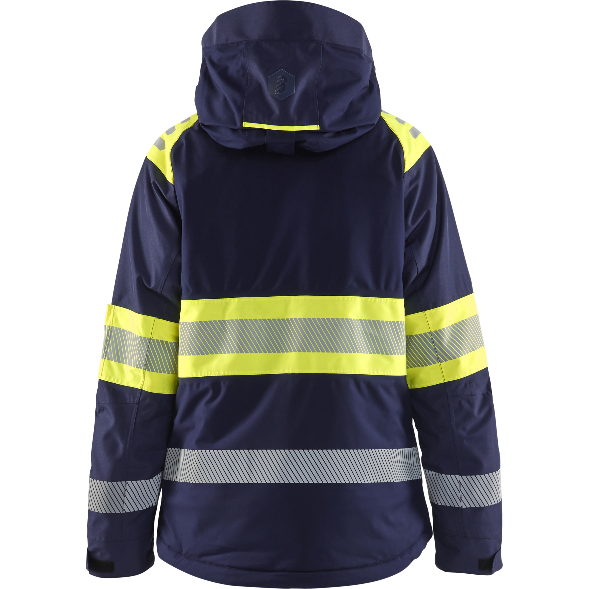 Blaklader High Vis Ladies Winter Jacket, Navy/ Yellow (4)