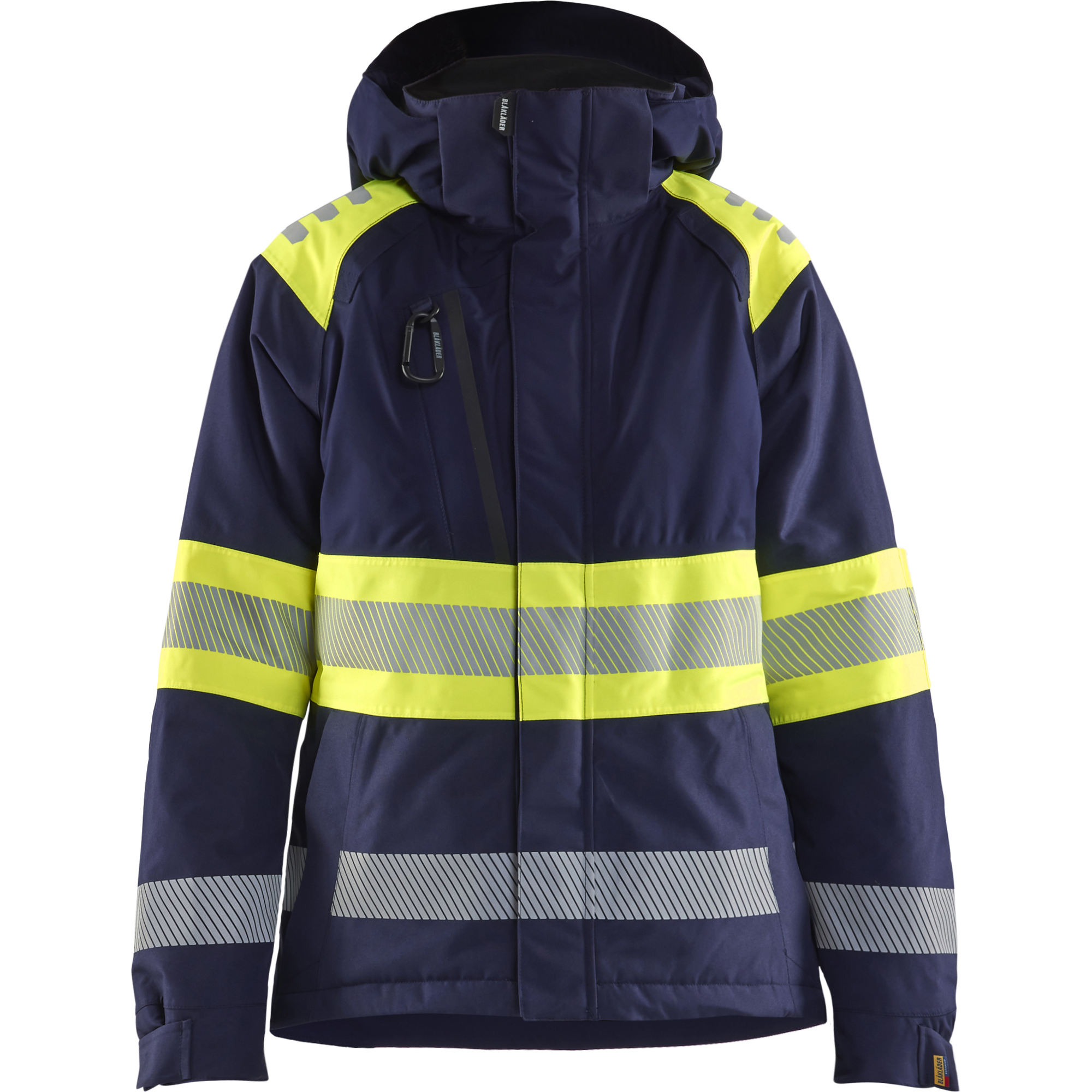 Blaklader High Vis Ladies Winter Jacket, Navy/ Yellow