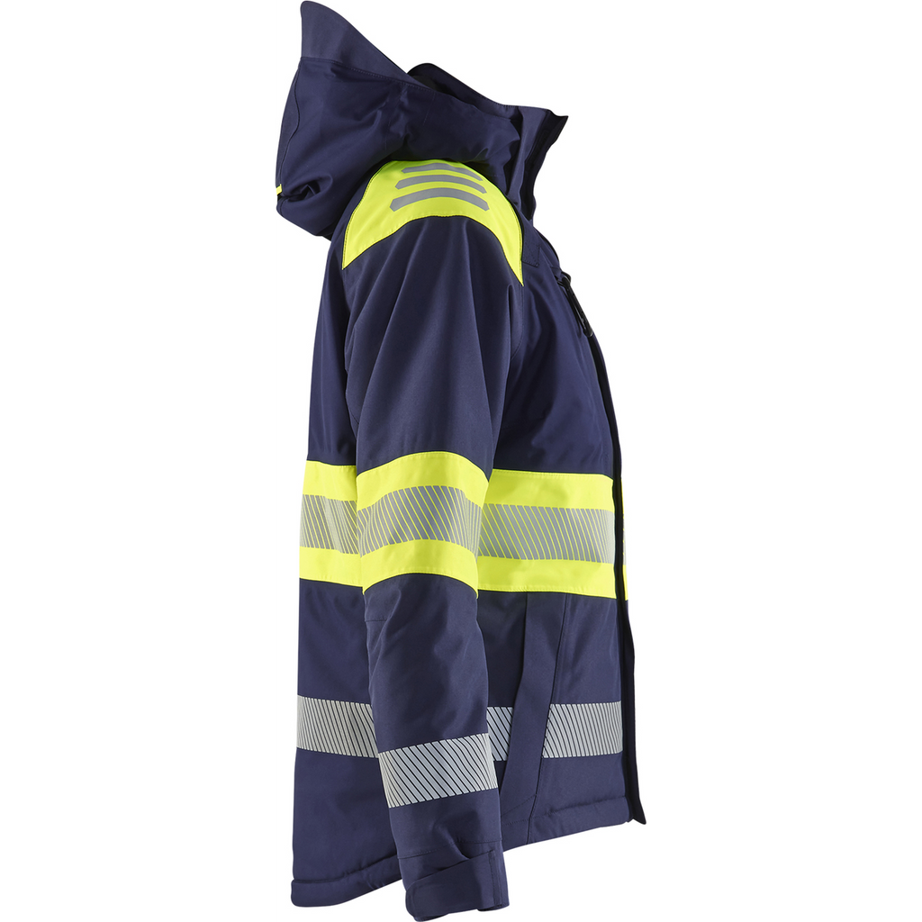 Blaklader High Vis Ladies Winter Jacket, Navy/ Yellow (2)