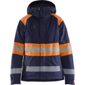 Blaklader High Vis Ladies Winter Jacket, Navy Blue/Orange