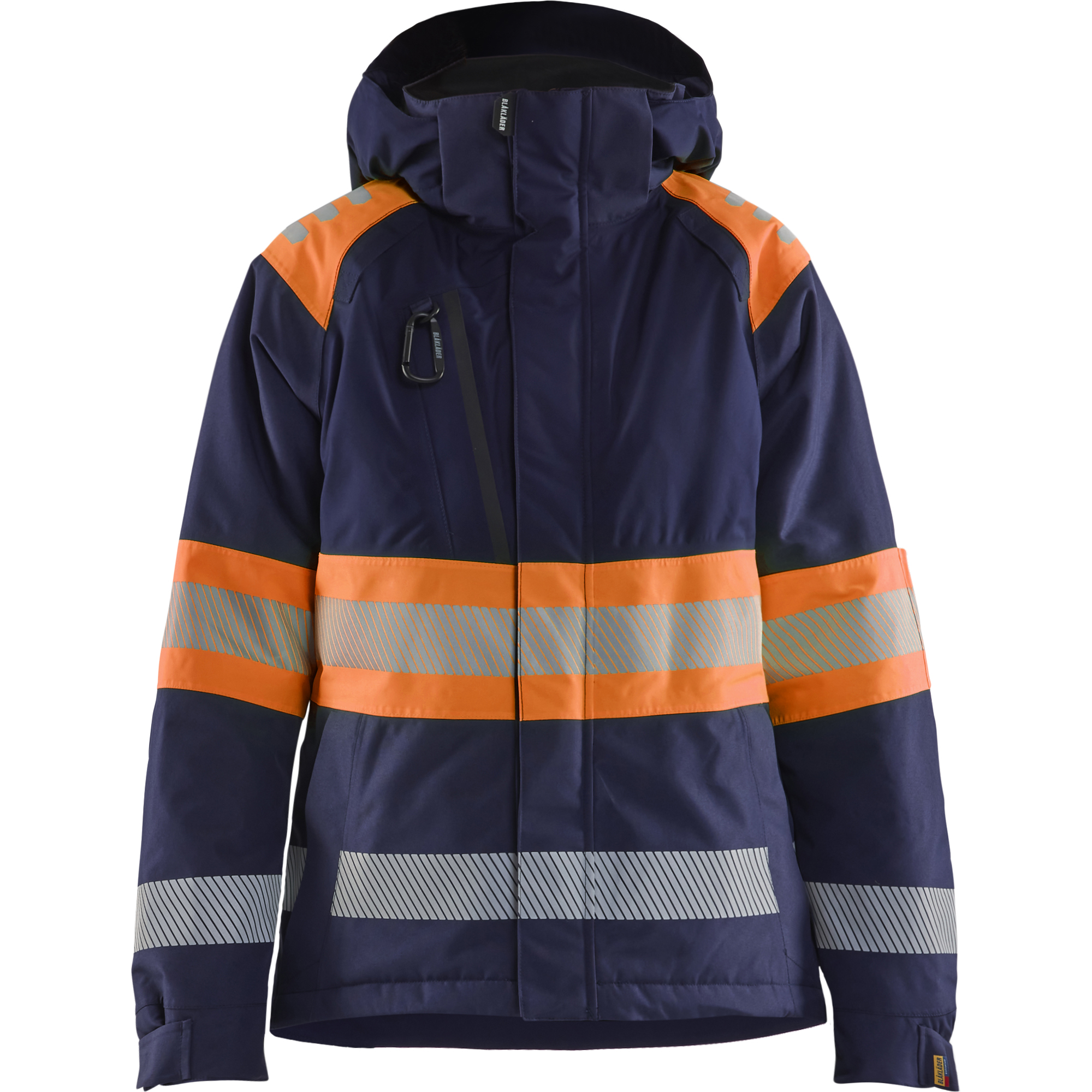 Blaklader High Vis Ladies Winter Jacket, Navy Blue/Orange