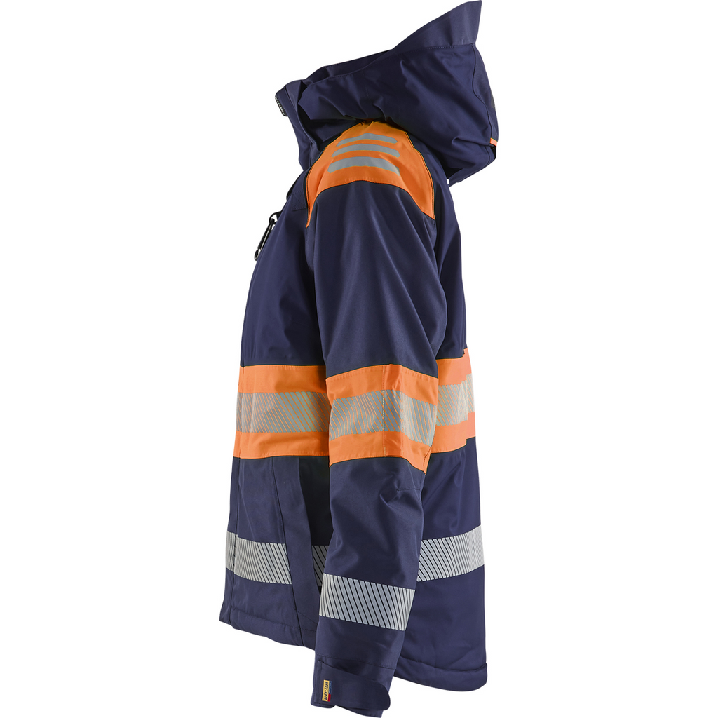 Blaklader High Vis Ladies Winter Jacket, Navy Blue/Orange (3)