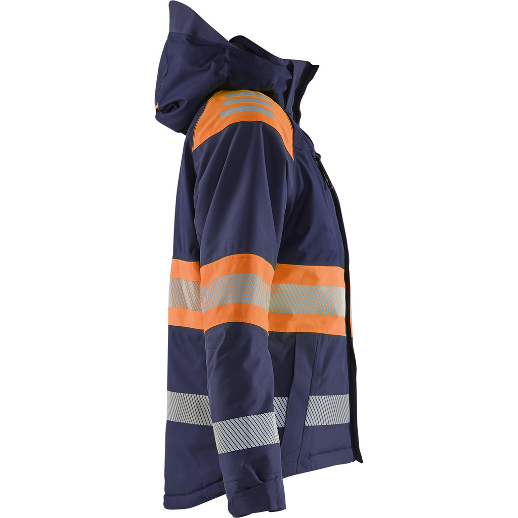 Blaklader High Vis Ladies Winter Jacket, Navy Blue/Orange (2)