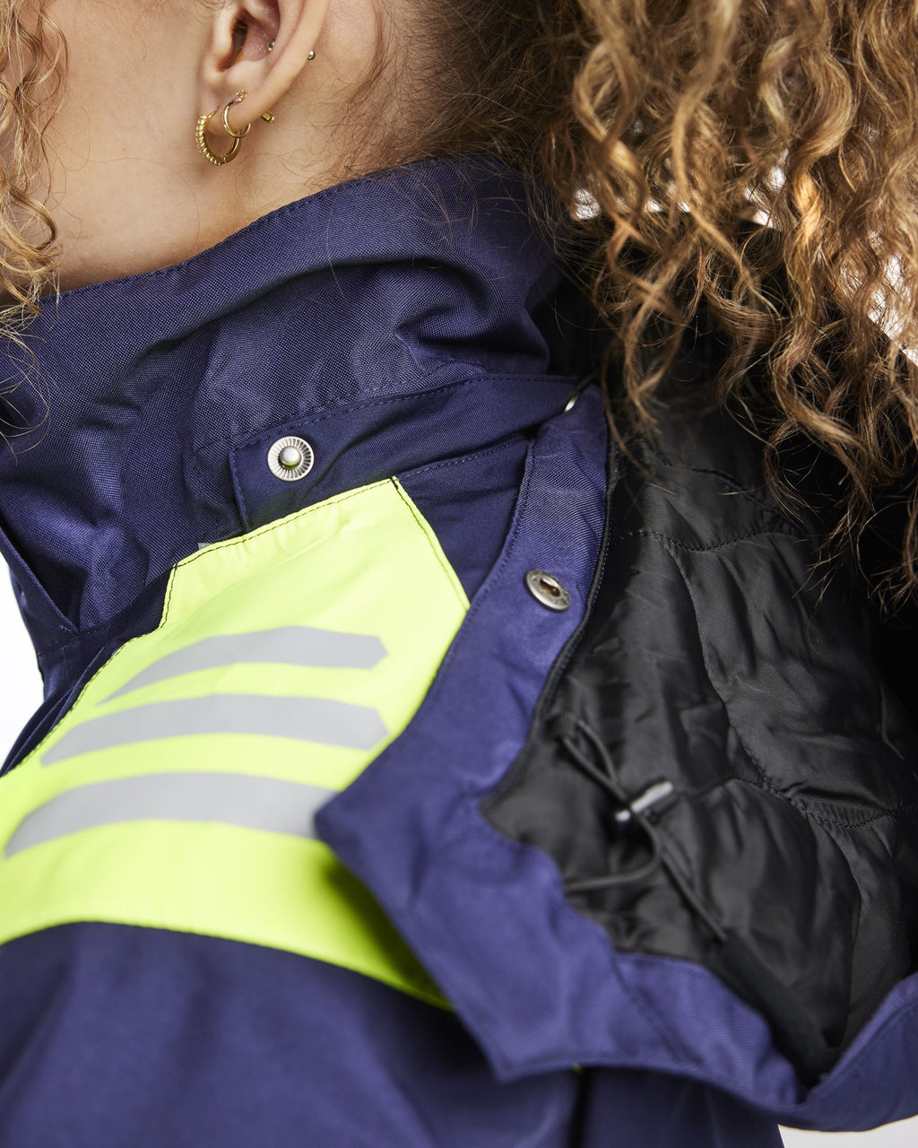 Blaklader High Vis Ladies Winter Jacket, Navy Blue/Orange (8)