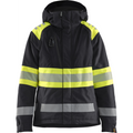 Blaklader High Vis Ladies Winter Jacket, Black/Yellow