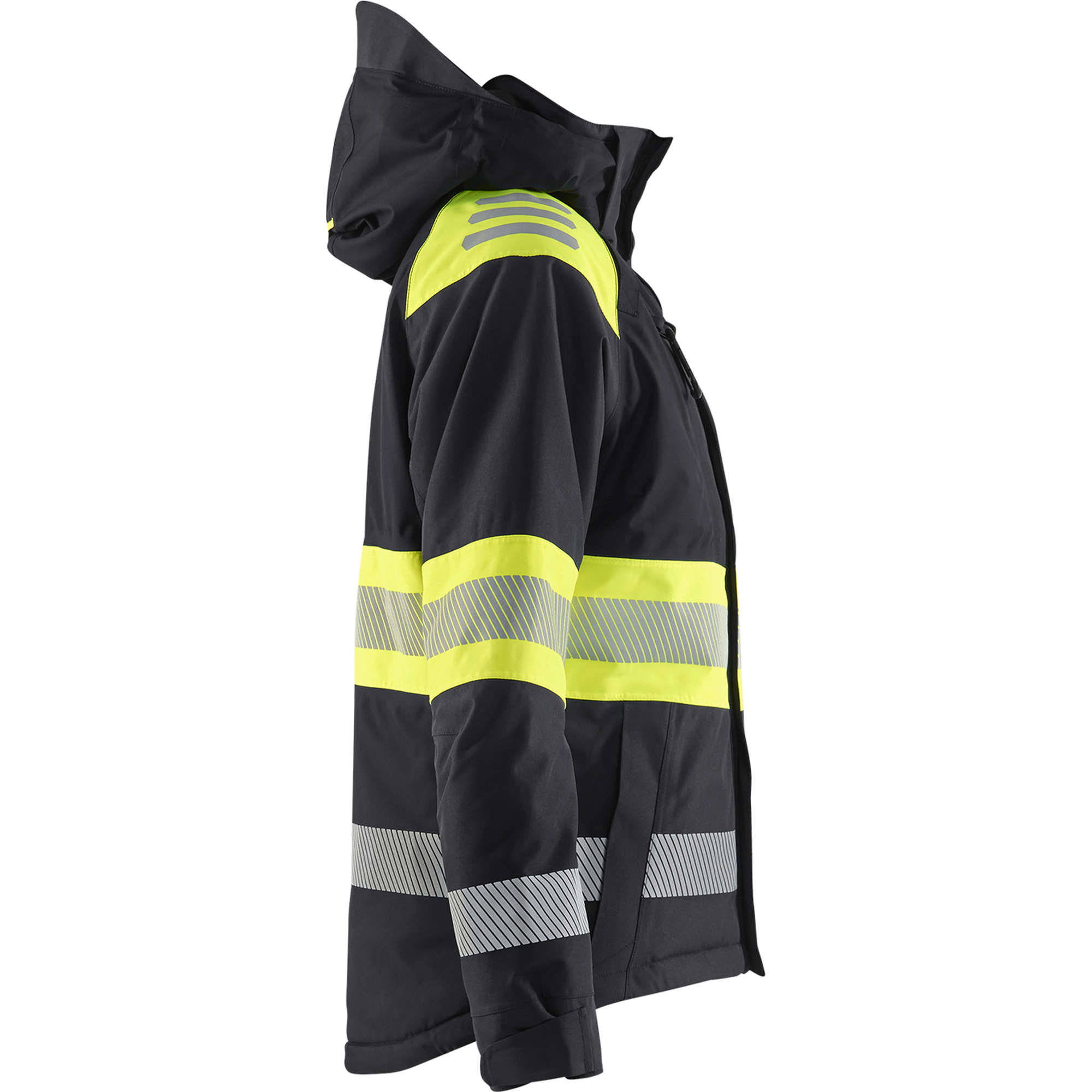 Blaklader High Vis Ladies Winter Jacket, Black/Yellow (2)