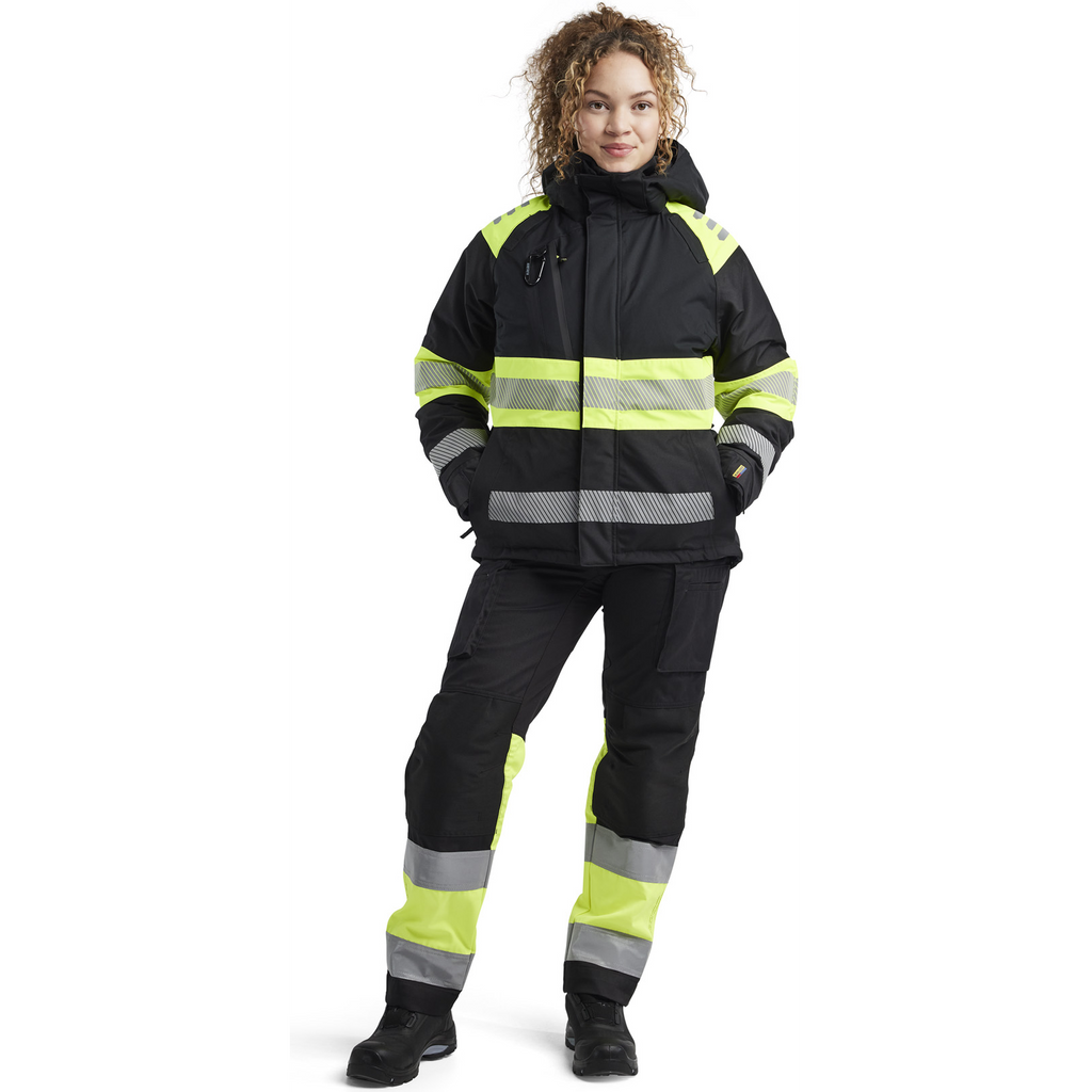 Blaklader High Vis Ladies Winter Jacket, Black/Yellow (5)