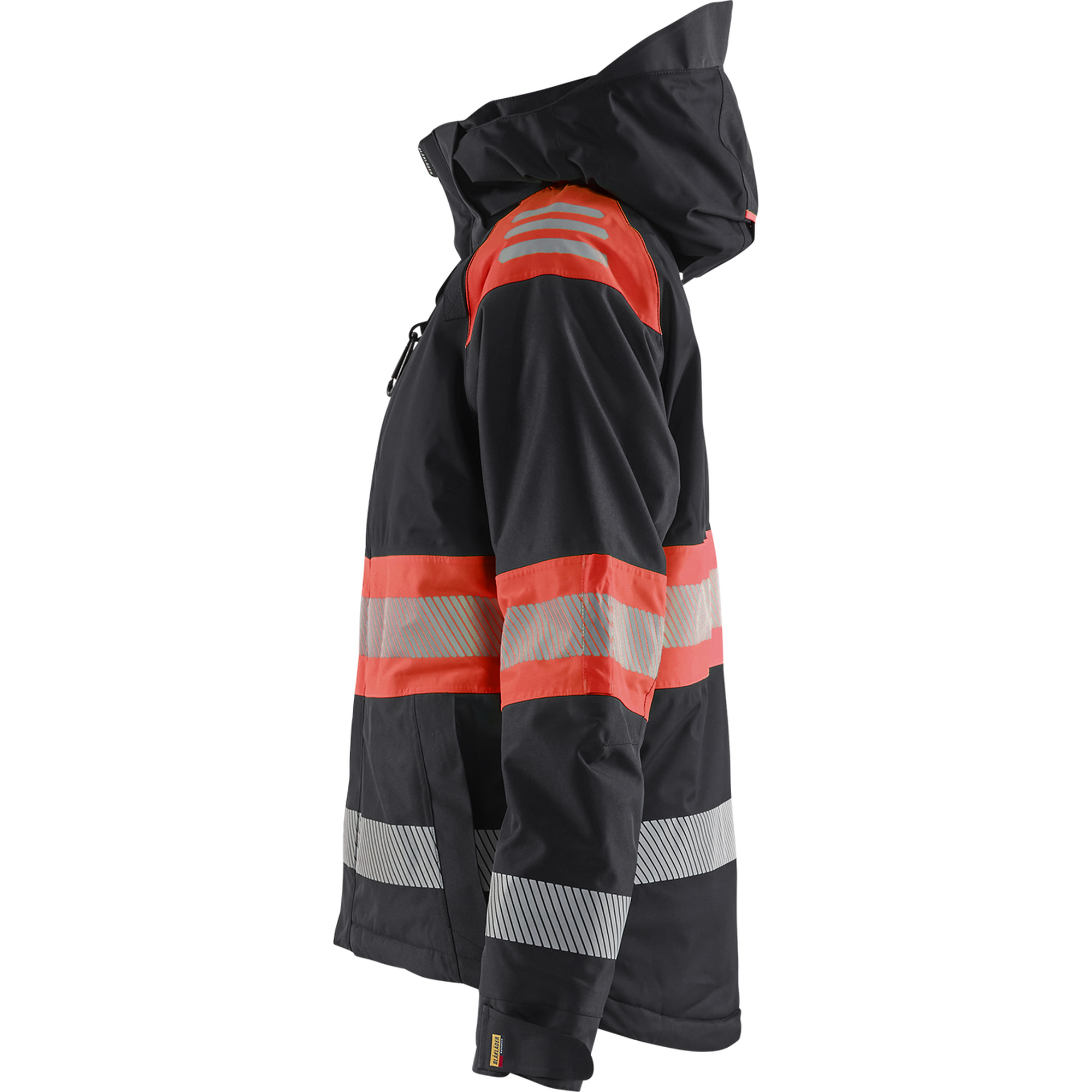 Blaklader High Vis Women's Winter Jacket, Black/High Vis Red (3)