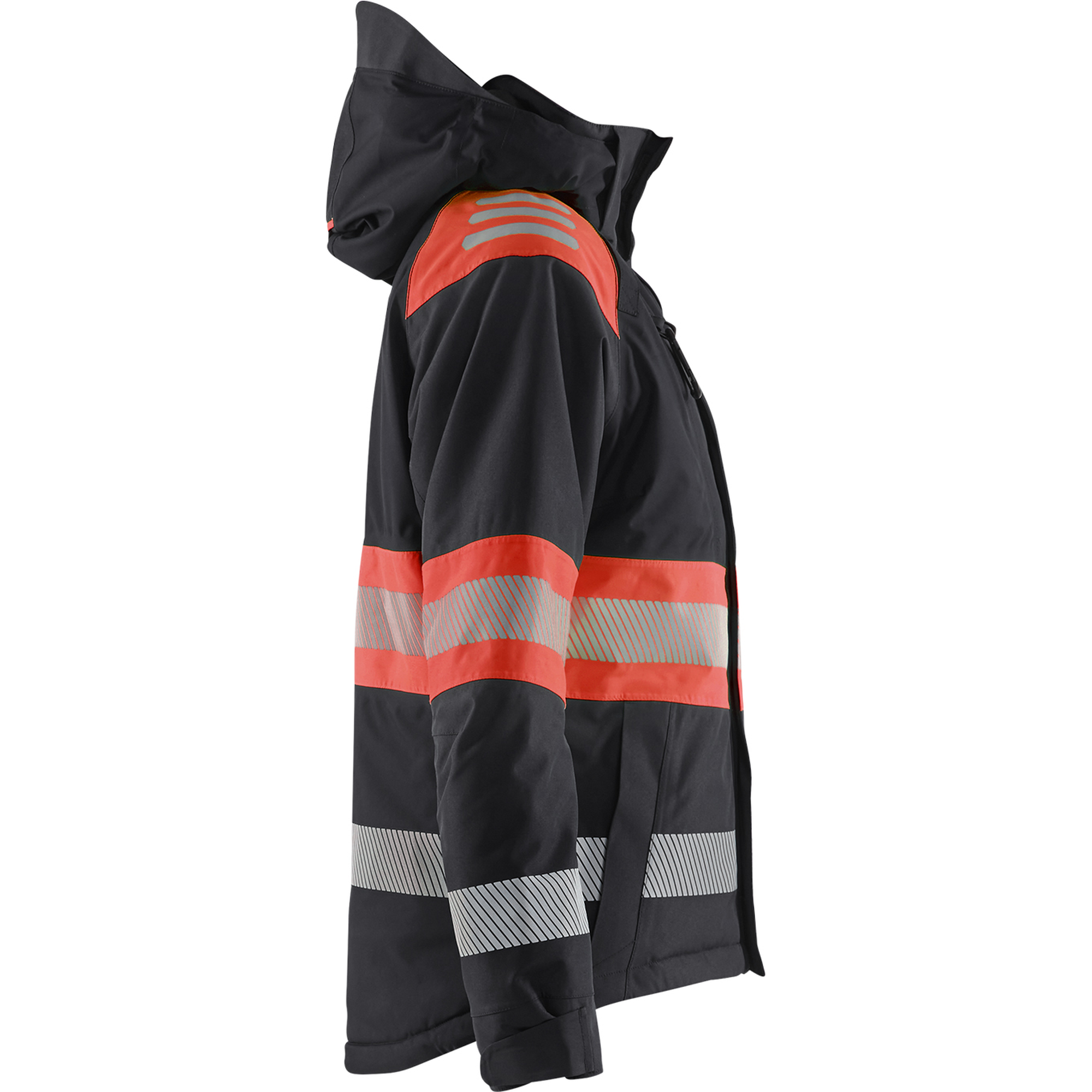 Blaklader High Vis Women's Winter Jacket, Black/High Vis Red (2)