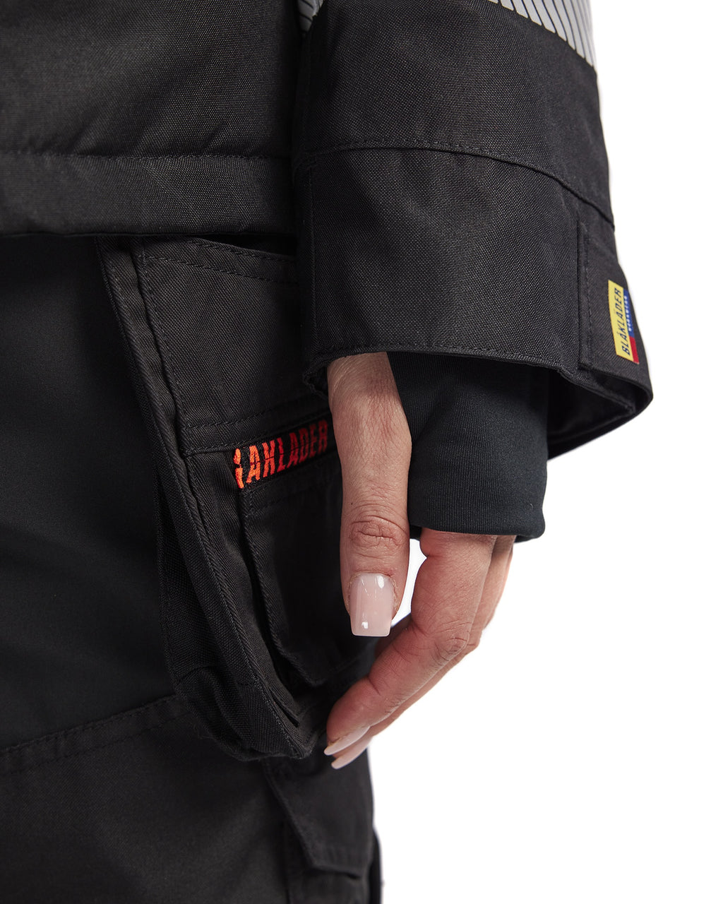 Blaklader High Vis Women's Winter Jacket, Black/High Vis Red (6)