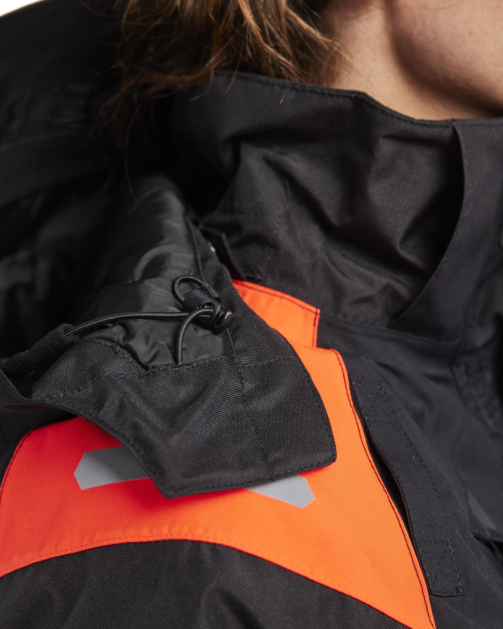Blaklader High Vis Women's Winter Jacket, Black/High Vis Red (7)