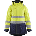 Blaklader High Vis Ladies Winter Parka, Yellow/Navy Blue
