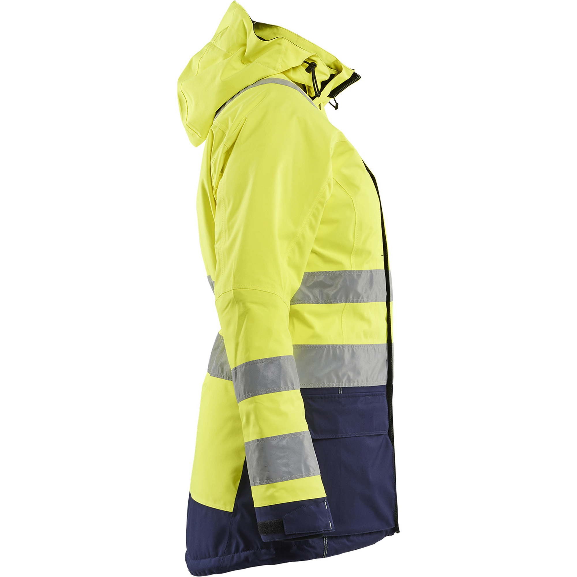 Blaklader High Vis Ladies Winter Parka, Yellow/Navy Blue (2)