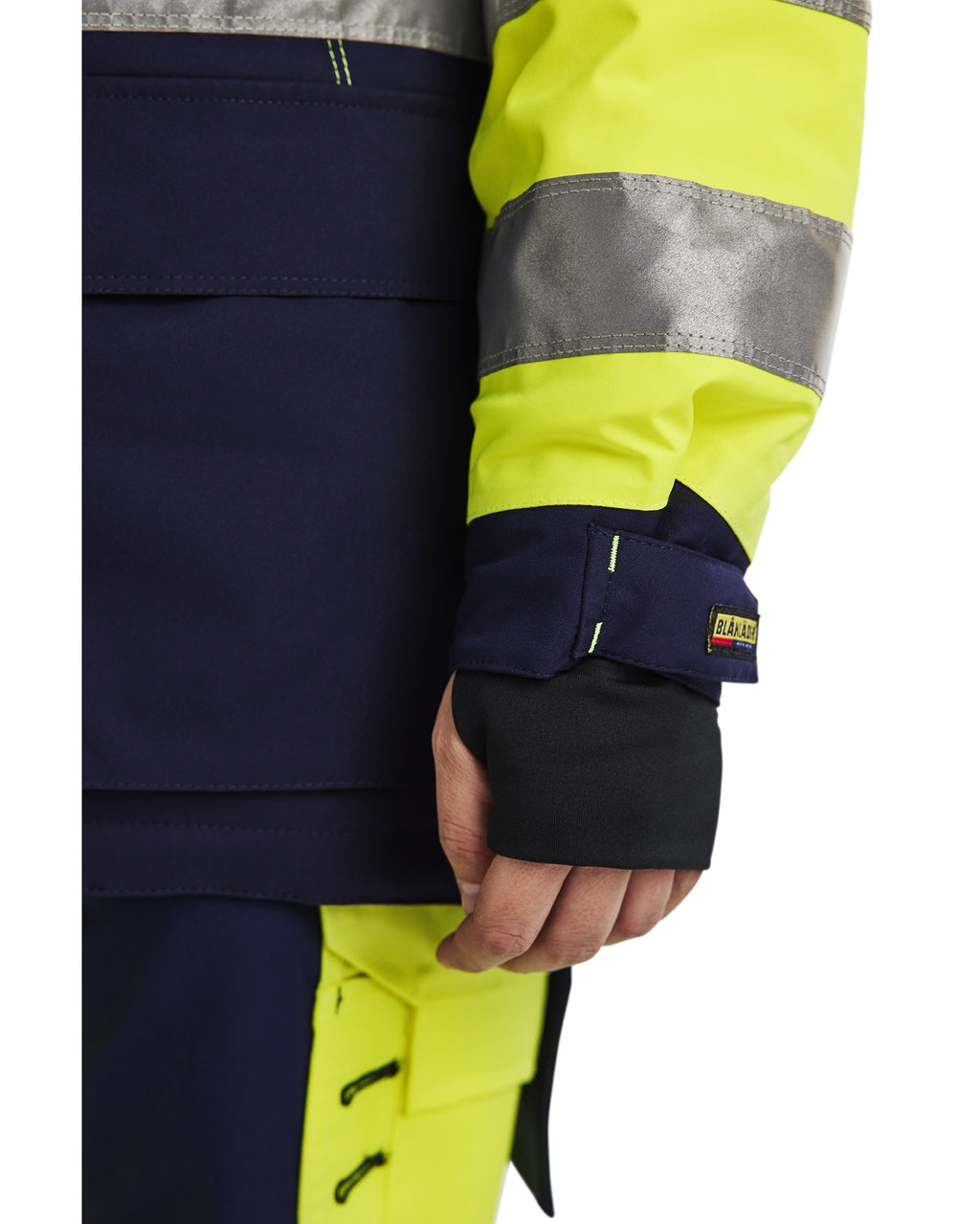 Blaklader High Vis Ladies Winter Parka, Yellow/Navy Blue (8)
