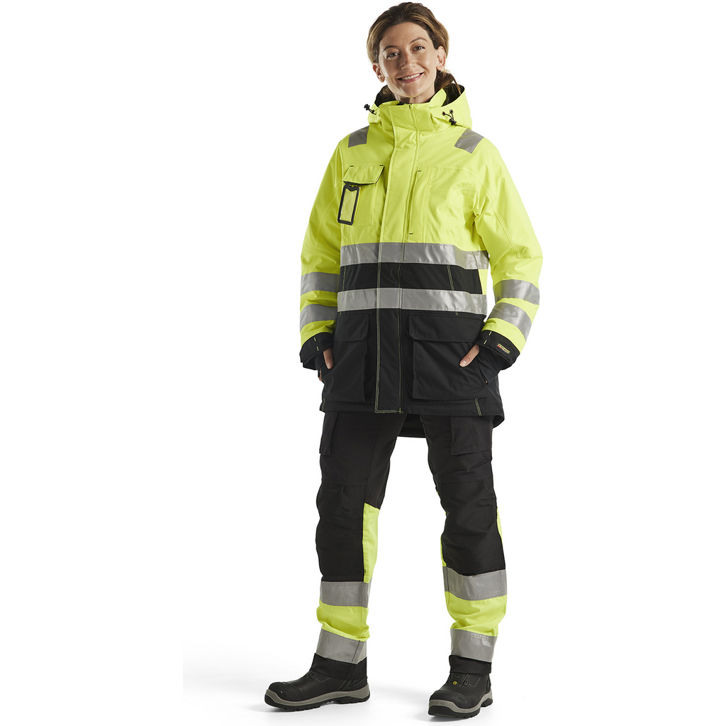 Blaklader High Vis Women's Winter Parka, Yellow/Black (5)