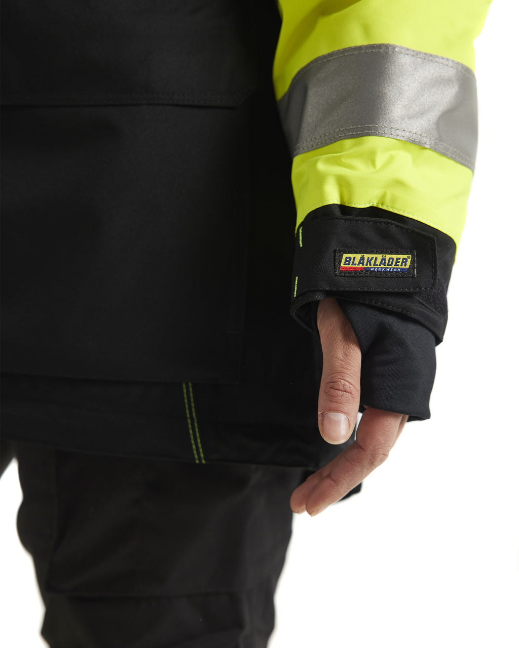 Blaklader High Vis Women's Winter Parka, Yellow/Black (7)