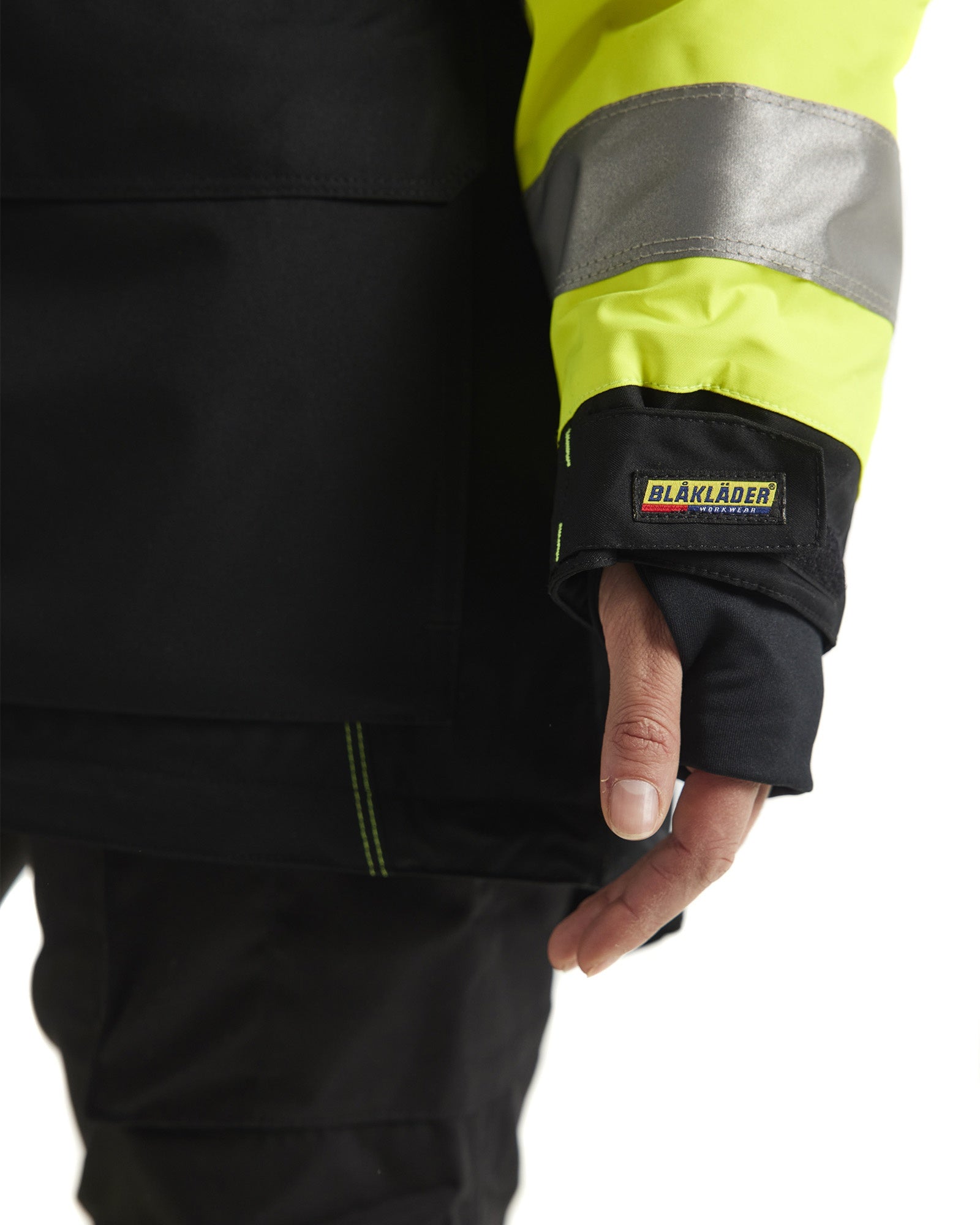 Blaklader High Vis Women's Winter Parka, Yellow/Black (7)