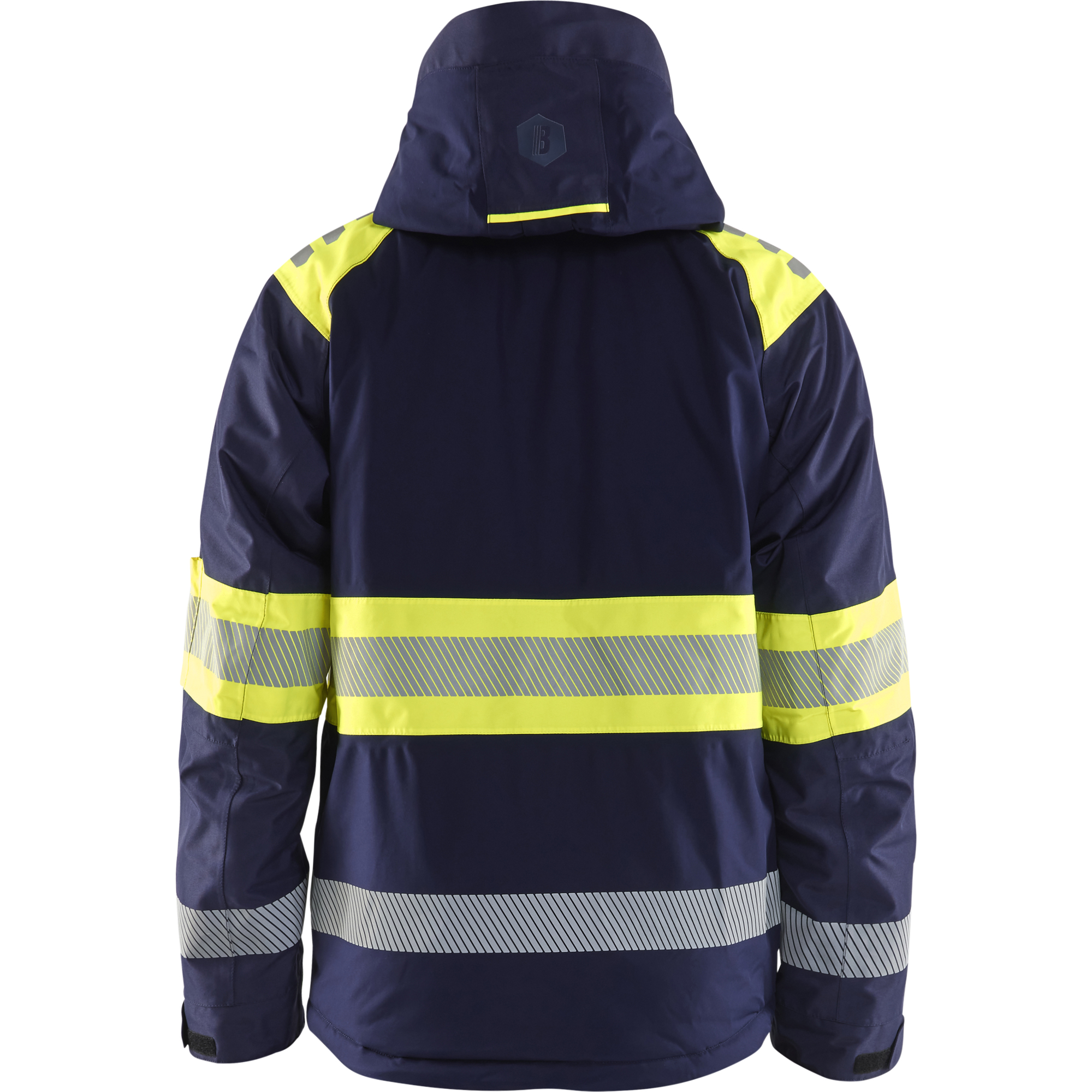Blaklader High Vis Winter Jacket, Navy Blue/ Yellow (4)