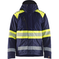 Blaklader High Vis Winter Jacket, Navy Blue/ Yellow