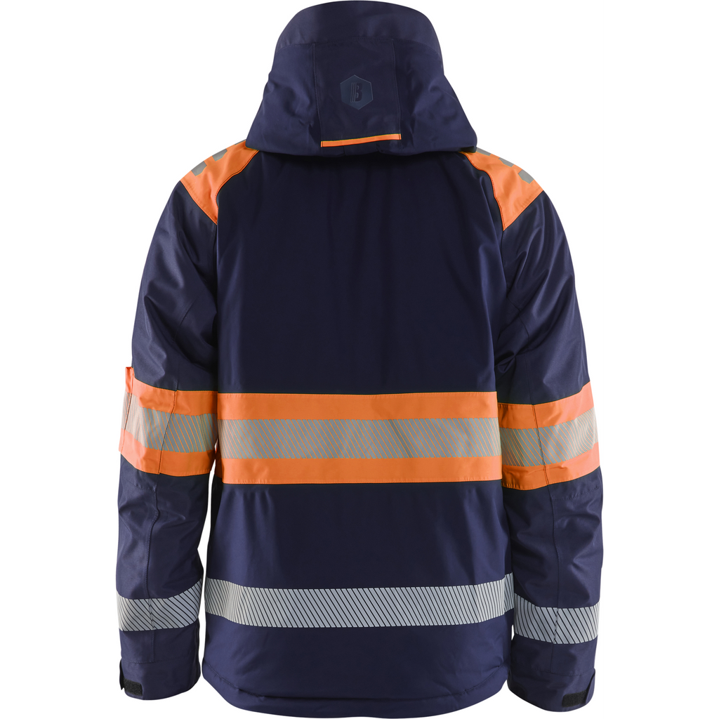 Blaklader High Vis Winter Jacket, Navy Blue/Orange (4)