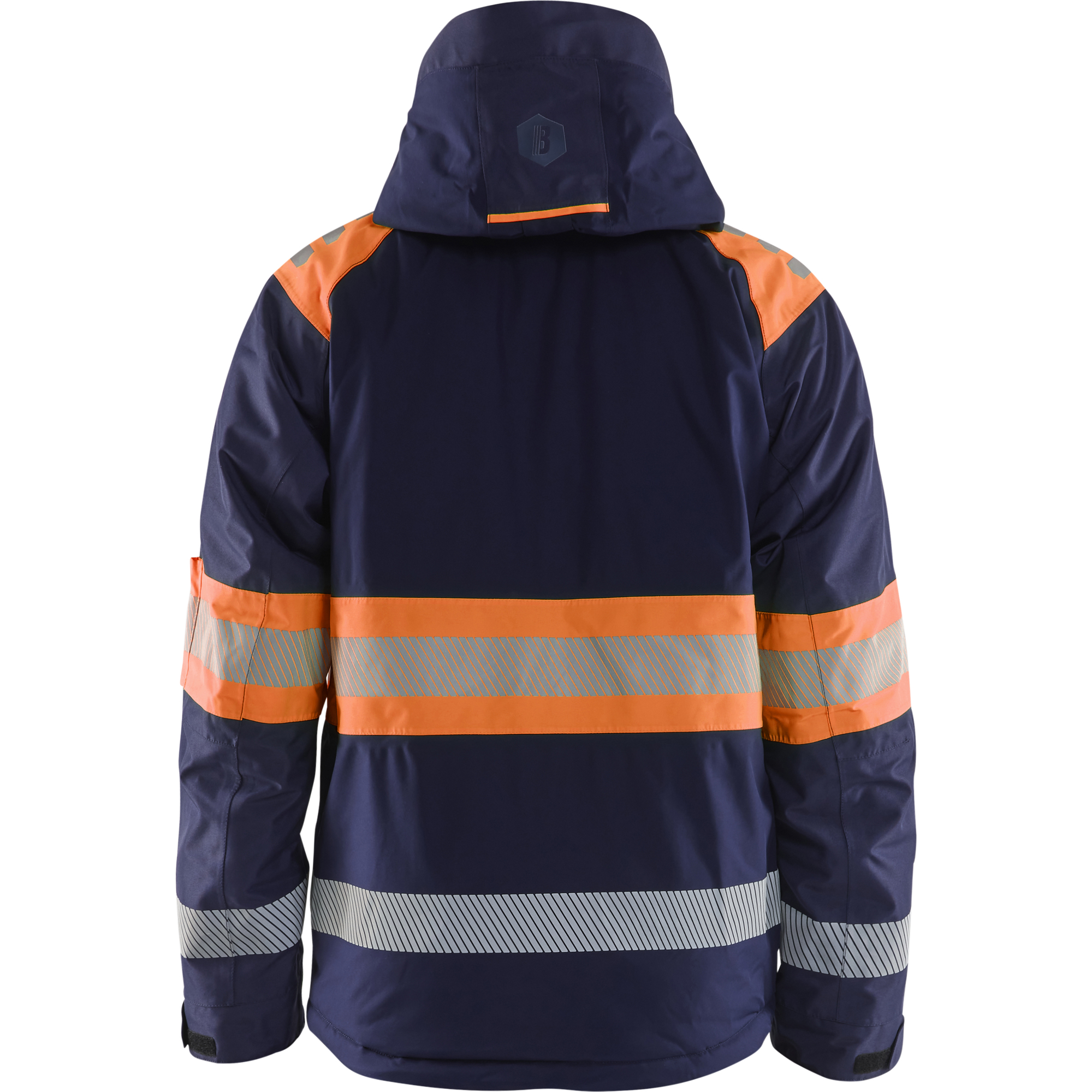 Blaklader High Vis Winter Jacket, Navy Blue/Orange (4)
