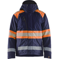 Blaklader High Vis Winter Jacket, Navy Blue/Orange