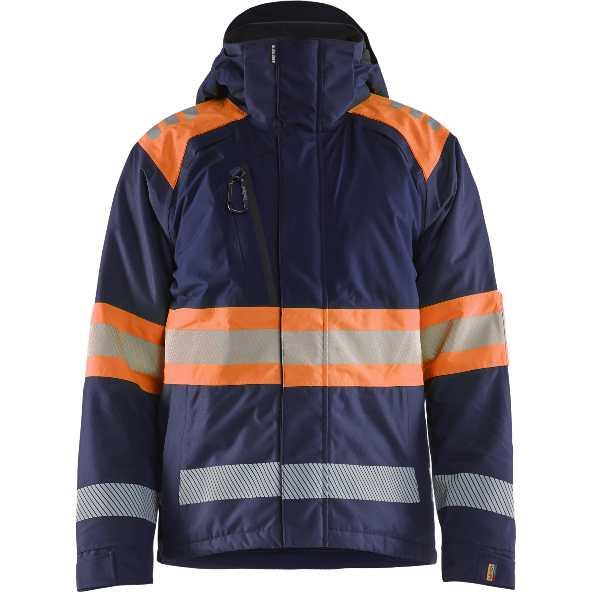 Blaklader High Vis Winter Jacket, Navy Blue/Orange
