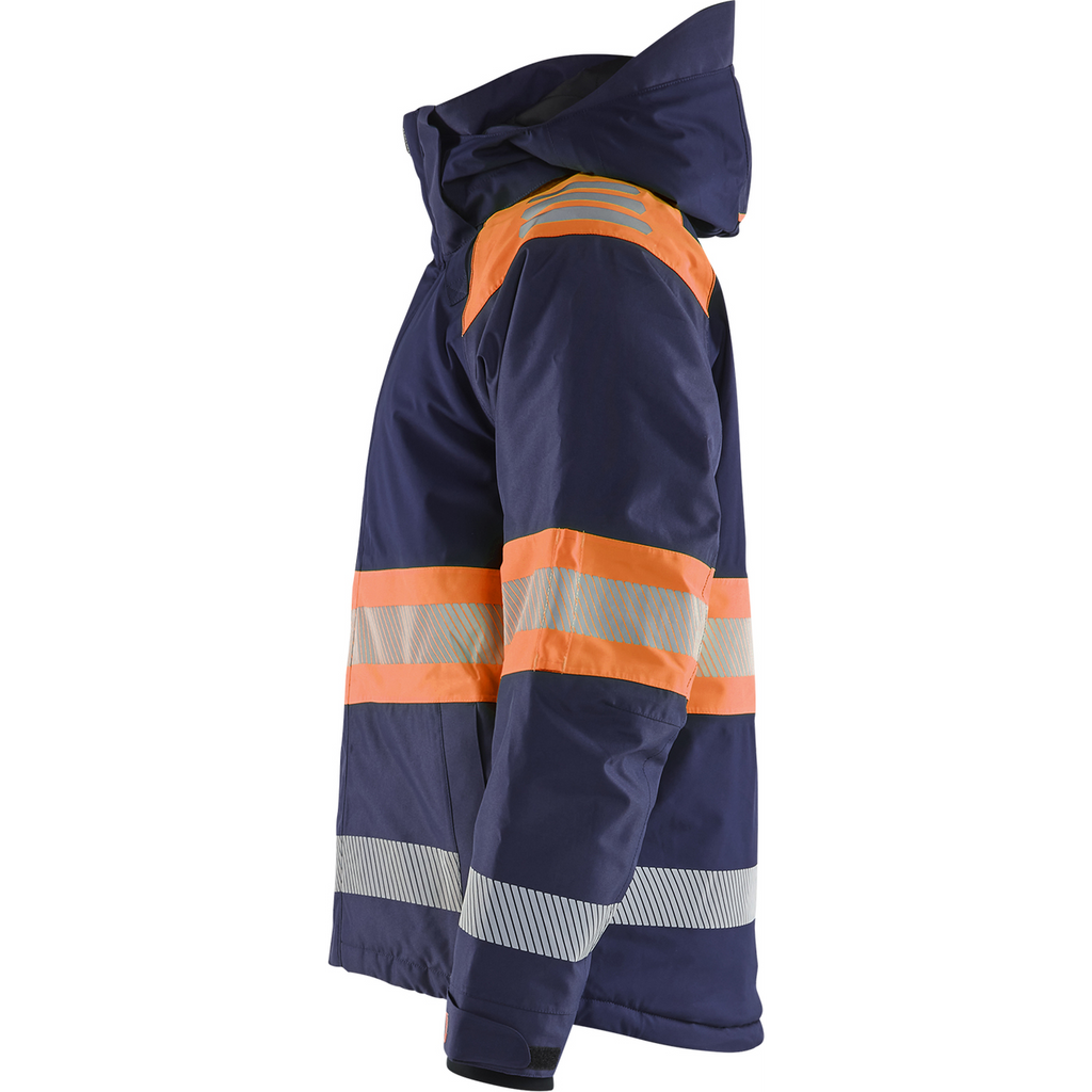 Blaklader High Vis Winter Jacket, Navy Blue/Orange (3)