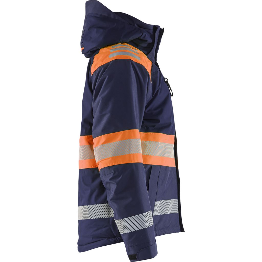 Blaklader High Vis Winter Jacket, Navy Blue/Orange (2)