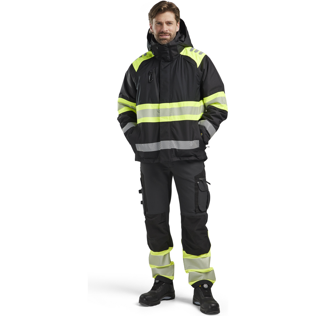 Blaklader High Vis Winter Jacket, Black/Yellow (5)