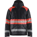 Blaklader High Vis Winter Jacket, Black/High Vis Red